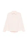 Plan C Buttoned Long-sleeve Shirt In Pink