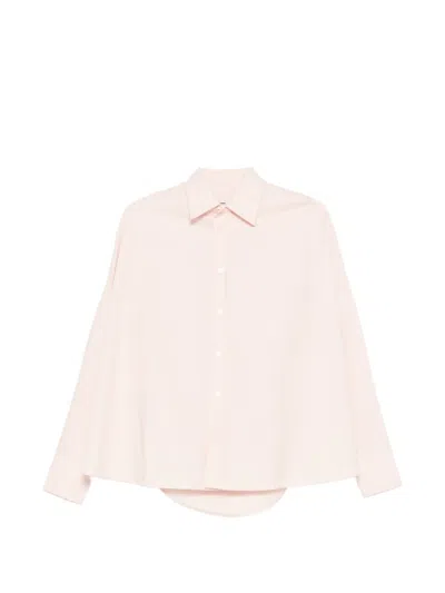 Plan C Buttoned Long-sleeve Shirt In Pink