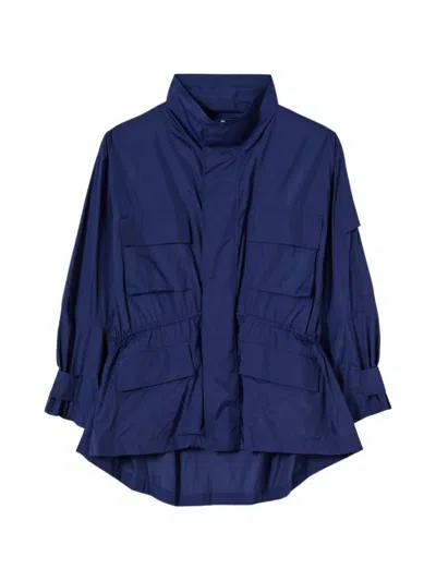 Plan C Cargo-pocket Jacket In Blue