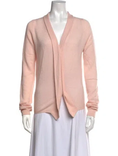 Pre-owned Plan C Cashmere Open Front Sweater W/ Tags In Pink