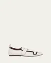 Plan C Ciclista Low-top Leather Sneakers In Chalk