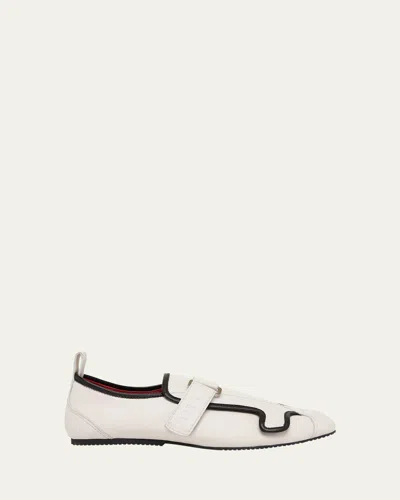 Plan C Ciclista Low-top Leather Sneakers In White
