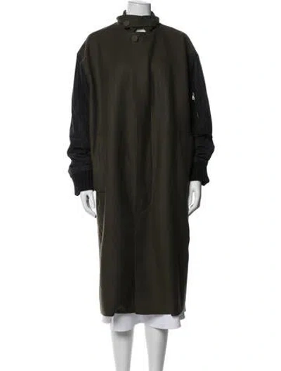 Pre-owned Plan C Coat In Green