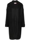 Plan C Coat In Men Melange Nero