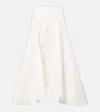 Plan C Cotton-blend Midi Skirt In White