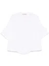 Plan C Cotton Jersey T-shirt In White