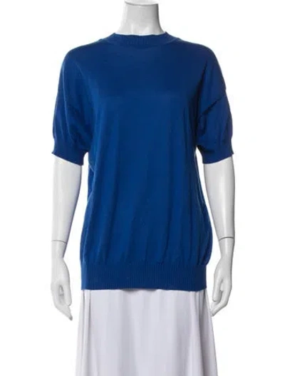 Pre-owned Plan C Crew Neck Sweater In Blue