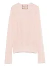 Plan C Crew-neck Sweater In Pink
