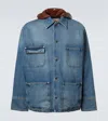 Plan C Denim Field Jacket In Blue