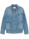 Plan C Denim Jacket In Blue