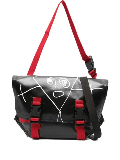 PLAN C 涂鸦印花扣环手提包