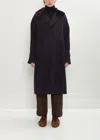Plan C Double Wool Sequins Coat In Black