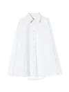 Plan C Drapped-back Shirt In White