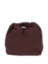Plan C Drawstring-fastening Clutch Bag In Brown