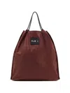 Plan C Drawstring Tote Bag In Brown