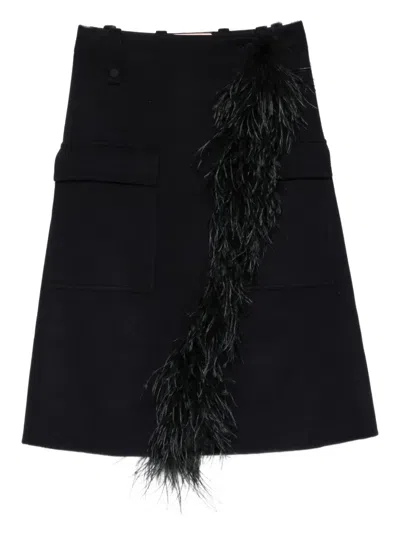 Plan C Midirock Mit Federn In Black