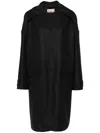 Plan C Felted Coat In 灰色