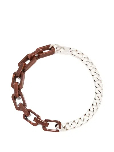 Plan C Flat-chain Necklace In Silver