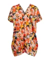 Plan C Floral Twill Top In Multi