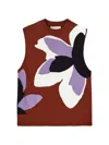 Plan C Flower-print Vest In Multi