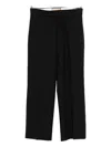 Plan C Front-pockets Trousers In Black