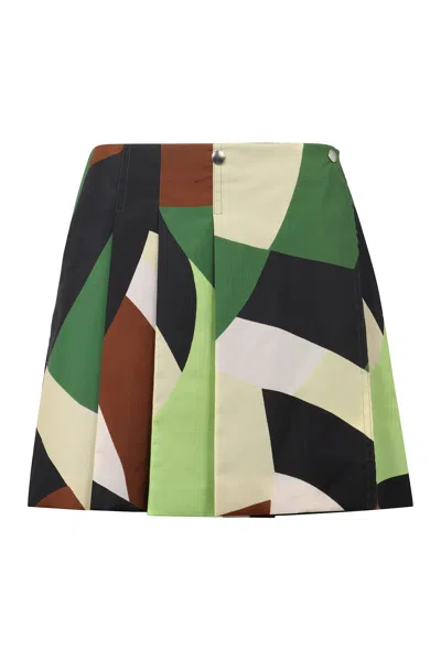 PLAN C GOCAA COTTON MINI-SKIRT