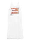 Plan C Graphic-print Maxi Dress In White