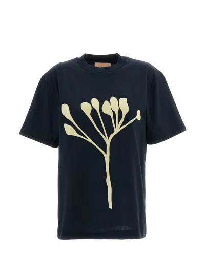 Plan C Graphic-print T-shirt In Blue