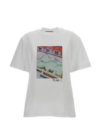 PLAN C GRAPHIC-PRINT T-SHIRT