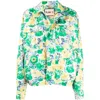 Plan C Floral Print Duchesse Overshirt