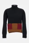 Plan C High Neck Sweater In Multi