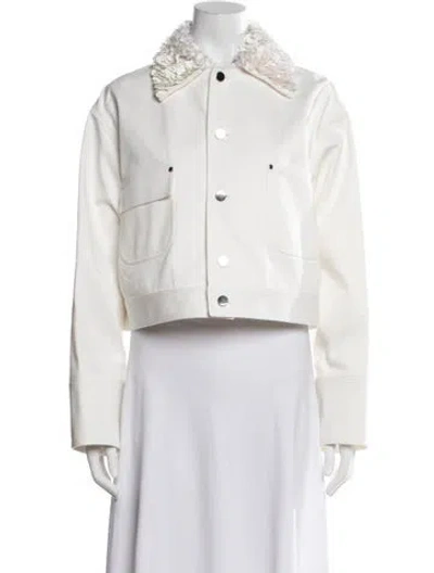 Pre-owned Plan C Jacket W/ Tags In White