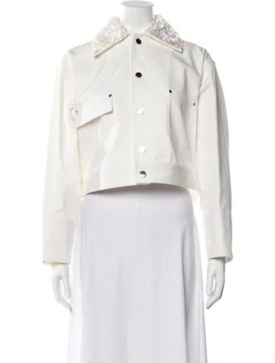 Pre-owned Plan C Jacket In White