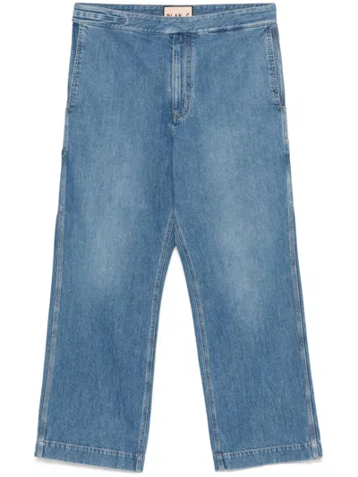 Plan C Jeans Straight-leg In Blue