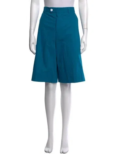 Pre-owned Plan C Knee-length Shorts In Blue