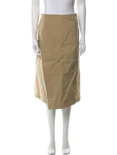 Pre-owned Plan C Knee-length Skirt In Neutral