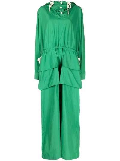 Plan C Long Dress In Green