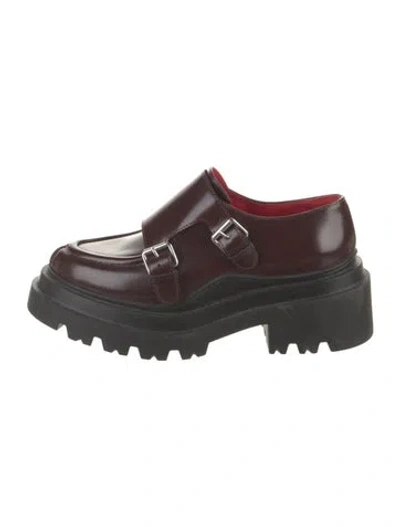 Pre-owned Plan C Leather Oxfords In Black
