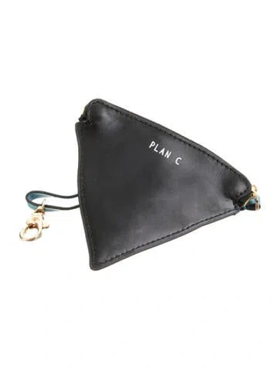 Pre-owned Plan C Leather Pouch In Blue