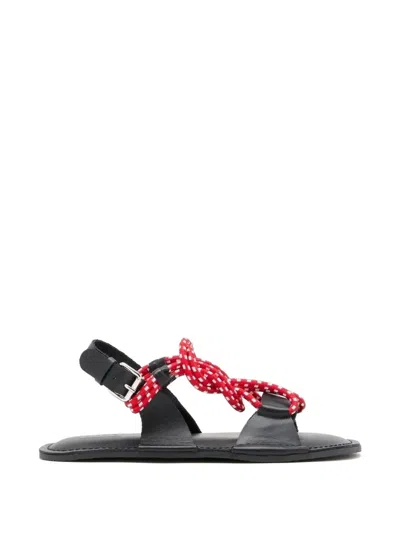 PLAN C LEATHER SANDALS