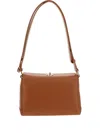 Plan C Leather Shoulder Bag In Brown