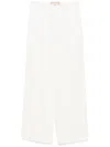 Plan C Linen Trousers In White