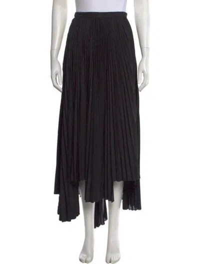 Pre-owned Plan C Long Skirt In Black