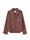 Plan C Long-sleeve Shirt In Brown