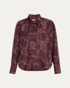 Plan C Long-sleeve Tie-neck Shirt