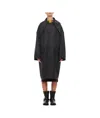 Plan C Long-sleeved Coat In Black