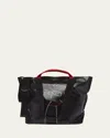 Plan C Medium Printed Shopper Tote Bag In Black