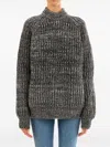 Plan C Melange Gray Pullover In Grey