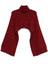 Plan C Mélange Sweater In Black