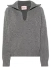 Plan C Wool And Cashmere Sweater In Grey